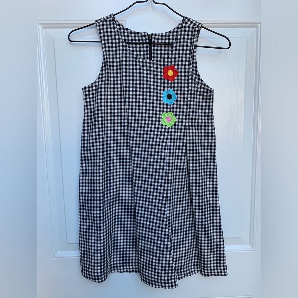 Chez Ami gingham embroidered dress